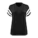 Plus Size Tops for Seniors Women Dressy Summer Trendy V Neck Loose Fitting Tshirts Shirts Short Sleeve Oversized Tees Black 3X