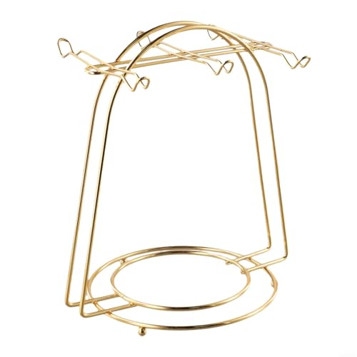 Soporte para tazas de café para 46 tazas, taza de cocina con escurridor, platillo de hierro, soporte de exhibición para decoración del hogar y restaurante