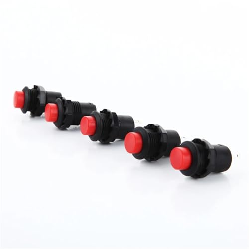 Interrupteur 12mm autobloquant P21 rouge pour réparer vos boîtiers électriques - 2