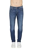 Armani Exchange Five Pockets, Skinny, Back Logo Jeans, Denim Indaco, 39 Uomo