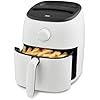 Dash Tasti-Crisp Express Air Fryer - Mini Air Fryer For Crispy Snacks, Frozen Foods and Oil-Free Cooking - Nonstick Basket - White, 2.6-Quart