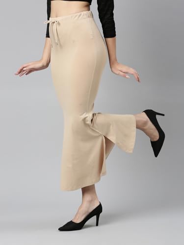 Image of TWIN BIRDS Saree Shapewear for Women | Super Soft Viscose Elastane Saree Petticoat Skirt | Stretchable & Comfortable SareeShaper