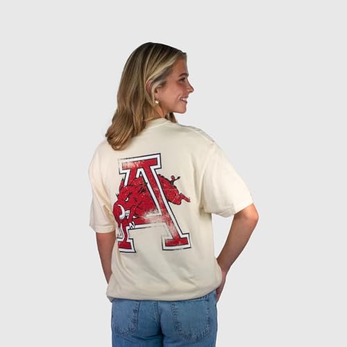 Arkansas Razorback Charger Tee, Officially Licensed NCAA, 100% Cotton, Men's and Women's SM-2XL4