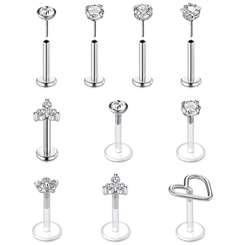 VFUN 16G Mixed Styles Tragus Earrings Cover