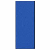 vidaXL Felpudo Moderno Azul 120 X 300 cm Antideslizante Lavable a Máquina Interior Exterior Absorbente de Suciedad Tacto Suave Poliamida PVC Felpudo de Entrada Felpudos Elegantes