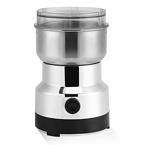 220V-240V-elektrischer Kaffeemühle Kaffeemaschine Edelstahl Gewürzmühle Coffee Grinder aromaschonendes Scheibenmahlwerk…