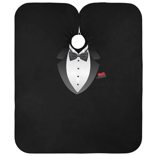 Capa para cortar el pelo antiestática diseño de camisa para barbero