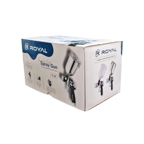 Image of G 24 Conventional Spray Gun | 2.5 mm Nozzle | 500 ml Stainless Steel Cup | Perfect for High Solid Paint Spray Applications