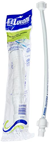 Kit Cuba Q45 C/Válvula 1'' (2,6cm) + Sifão Pvc + Flexível, Compace, Bege