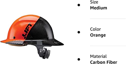 Lift Safety Hdf50C-19Oc Dax Fifty 50 Carbon Fiber Full Brim Hardhat, Medium #TOP4