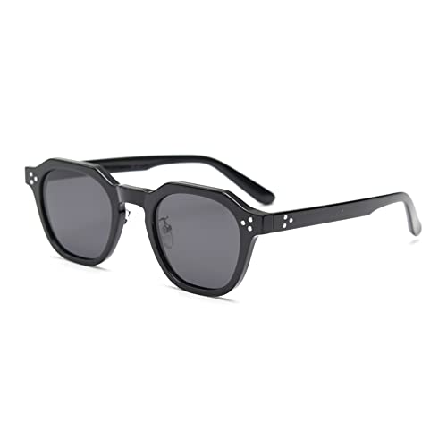 kachawoo TR90 Polarized Sun Glasses for Women Mens Square Polygon Retro Vintage Sunglasses Thick Frame Luxury Eyewear