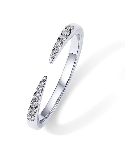 Pavoi 18K White Gold Plated Open Eternity Ring thumb #2