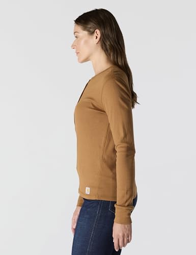 Image of Carhartt Women's TENCEL Fiber Series Relaxed Fit Long-Sleeve Ribbed Henley