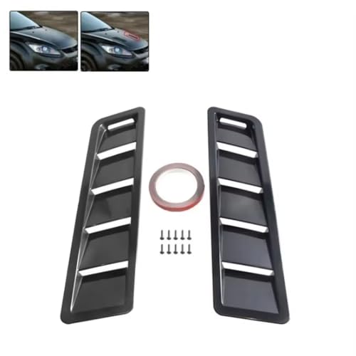 Grilles d'aération de capot avant style carbone pour VW Golf - 6