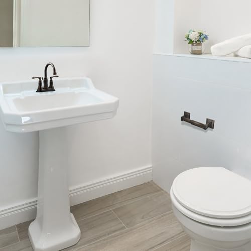 Image of Design House Millbridge Wall-Mounted Toilet Paper Holder for Bathroom, Oil Rubbed Bronze, Sturdy and Easy to Install - Design House, 539247