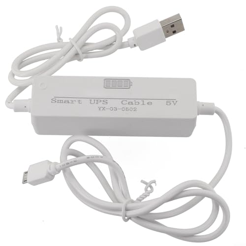 Mini-USV-Backup-Batterie, 5 V Gleichstrom, tragbares unterbrechungsfreies Stromsystem mit automatischer Umschaltung für Überwachungskamera-Monitor, 800/1200/1800 mAh (1800 mAh)