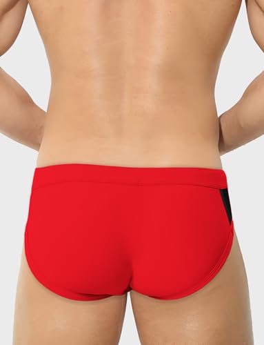 FEOYA Swim Briefs for Men Hollow Out Zip Front Swimsuit Low Rise Drawstring Bikini Swimwear Quick Dry Surfing Bathing Suits2