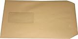 Abmessungen: 229 x 162 mm 100 Stück Versandtaschen Briefumschlag C5 A5 braun selbstklebend mit Fenster 229x162 mm SK