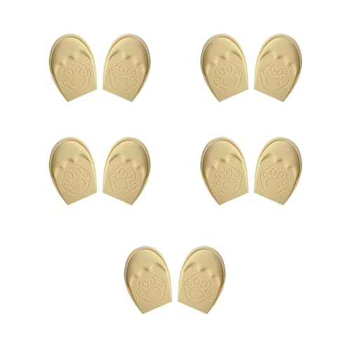 10Pcs Breathable Sponge Cushioned Insoles Anti Blisters Forefoot Protectors Anti Chafing Adhesive Shoe Inserts Heel Pad Removabl