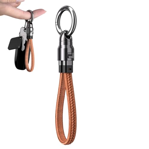 Qutalmi Llave de cable de carga rápida, cargando el llavero de cable USB C | PD3.1 Keychain de 240W USB C Cordón de cargador rápido,Conectado y desenchufado suave, transferencia de datos para hogar,