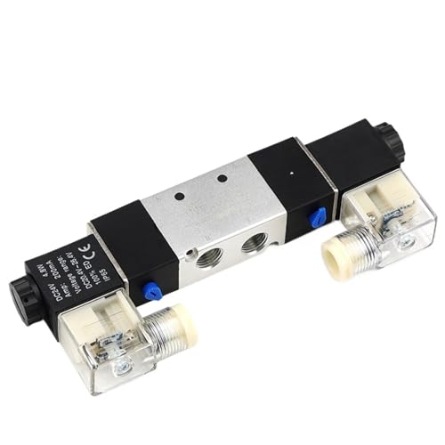 Électrovanne pneumatique 4V220-08 à double bobine 1/4" robuste