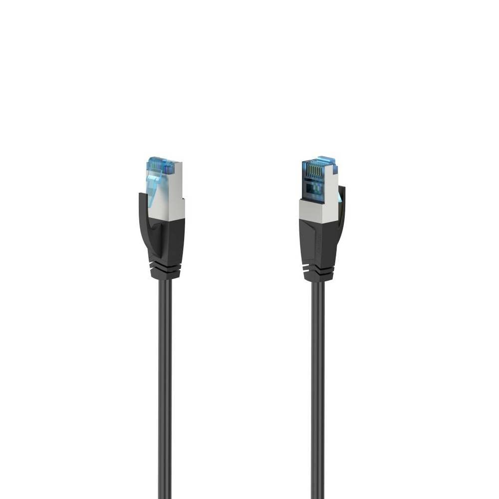 Hama 00200681 RJ45 Netzwerkkabel, CAT 6a S/FTP, 3m, Schwarz