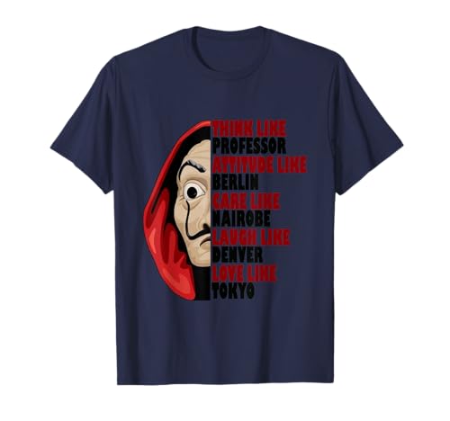 Máscara de profesor, Berlín, Nairobi, Denver, Tokio, Río y Dalí Camiseta