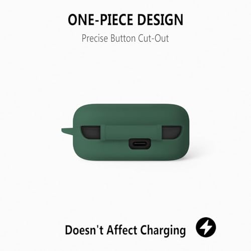 Image of Hamper Protective Case Cover for Sony WF-C510 Truly Wireless in-Ear Bluetooth Earbuds (Green)