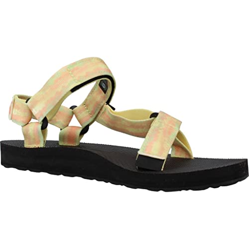 Image of TEVA W Original Universal Tie-Dye, Color: Sorbet Yellow, Size: 09 (1124231-SYLLW-09)