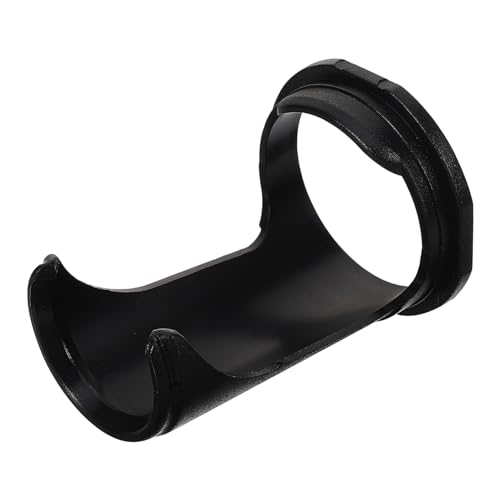 Gogogmee Elegant Beard Brush Holder Shaving Brush Stand for Razor Shaver Hanger Razor Stand for Men Compact Design Black Plastic