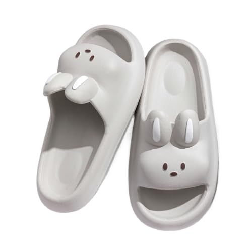 Premium Comfort Rabbit Animal Yoga Mat EVA Slides Flat Sandals Summer Slippers For Men Non Slip Indoor Outdoor Footwear