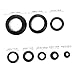 Healifty 180Pcs Rubber Sealing Gasket Assortment Kit Black Washers for Automotive Industrial Equipment and Electrical Wiring Oil Resistant Heat Resistant Easy