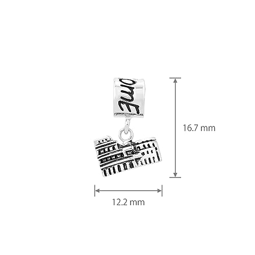 Travel Location Charm Compatible with Pandora Charms Braceletss Women Journey World Viewpoint Tourist Spot Silver Dangle4