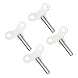 DOITOOL 4 Stück Teiliges Stahl Aufzugsschlüssel für Uhren Robustes Uhr Aufziehwerkzeug mit Komfortablem Griff Leicht und Kompakt Geeignet für Uhrreparatur und Mechanische Pendeluhren