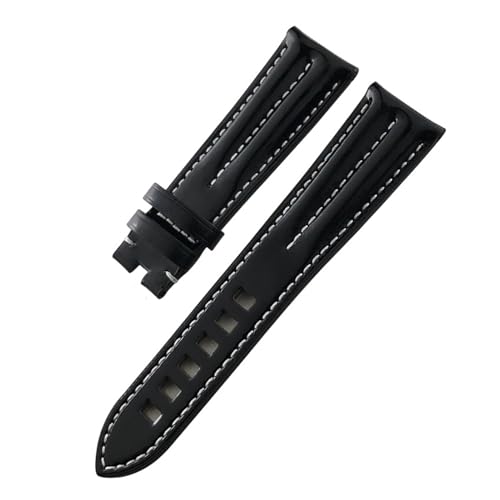 [-ł] Leather Watchband 20mm 21mm Watch Strap Compatible With Omega Speedmaster Moonswatch Seamaster 300 Compatible With Longi