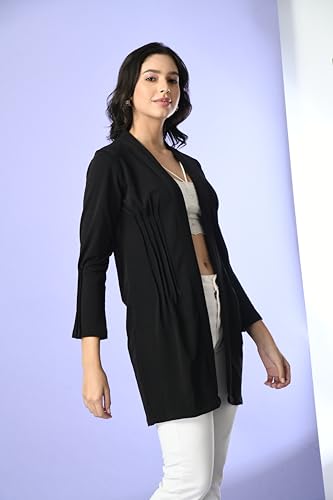 Image of IUGA Black Shrugs for Women Stylish (408 Blk )