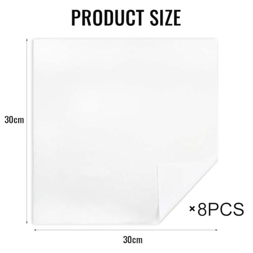 flintronic 8er Pack Reinigungstücher, Fusselfreie Tücher, Staubtuch, wiederverwendbar, zum Ölen von Holz, Reinigen von Glas und Bildschirmen, 30 x 30 cm