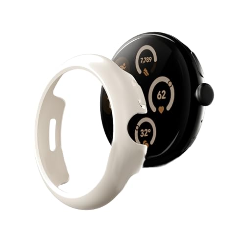Google Pixel Watch 3 Ή 45mm یP[X Ռz ϋv ^ExtBbg sNZEHb`pJo[ (p[zCg, 45mm(3Ή))