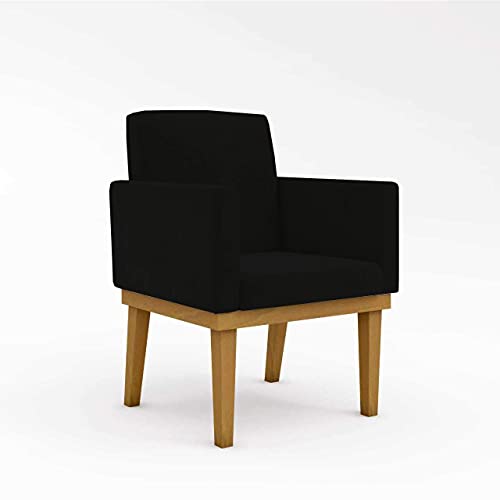 Kit 02 Poltronas Decorativa Reforçada Oferta Preto