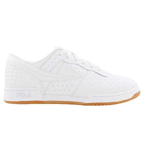 Fila Men's Original Fitness Small Logos Sneakers White/White/Gum 11