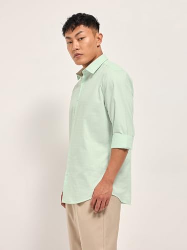 Image of THE BEAR HOUSE Men's Cotton Checked Slim Fit Shirt