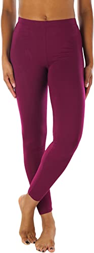 Image of ToBeInStyle Women's Skinny Fit Cotton Full Length Leggings Tights - Regular and Plus Sizes