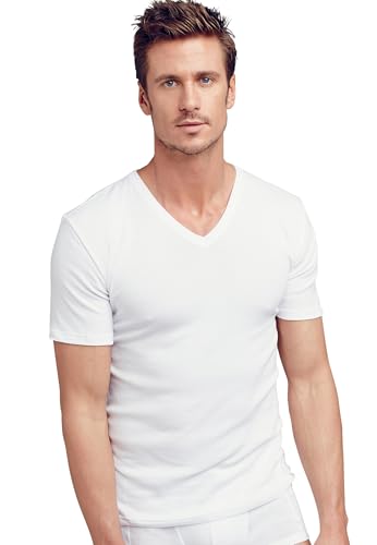 T-shirt Jockey homme blanc en taille S coupe Modern Classic haut de gamme lot de 2