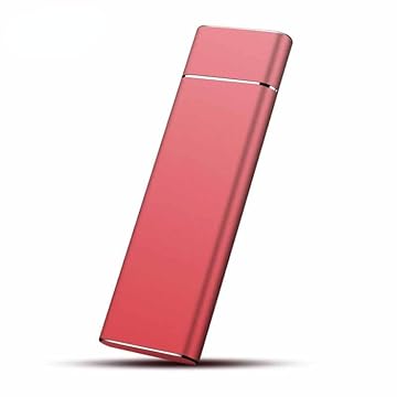 DISCO RÍGIDO EXTERNO DE 1TB,TIPO C COM USB B 3.1, COMPATÍVEL COM PCS, DESKTOP, TELEFONES MÓVEL, NOTEBOOKS, MAC E MACBOOK. (VERMELHO, 1, TB)
