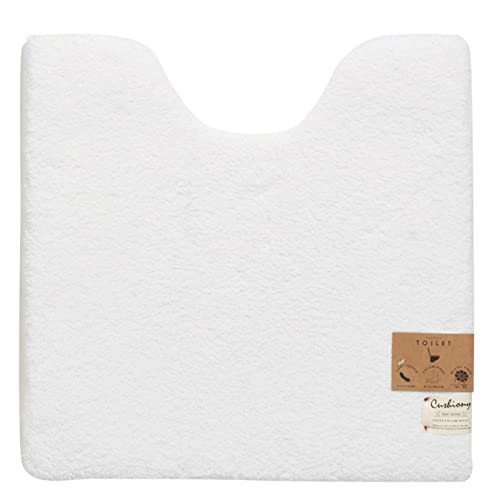 センコー B.B.collection クッショニー 2 トイレマット 約60×60cm ホワイト 厚手 ボリューム ふんわり 50059
