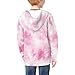 Ctsgobvahy Pink Girls Tie Dye Hoodies Size 10-12 Kids Zip Up Hoodie Girls Fashion Teen Girl Clothes Soft Stretch Sportswear for Girls' Cricket Clothing Polyester Hoodies Sweatshirt for Outgoing Walk