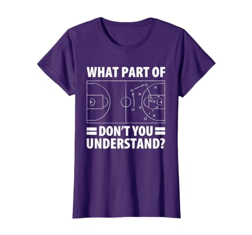 Funny What Part of Basketball Don't You Understand Coach T-Shirt, Women, Purple, 3X-Large