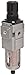 SMC AWM20-N02C-CZ Micro-Mist Filter/Regulator, Polycarbonate Bowl with Bowl Guard, 0.3 Micron, Float Auto Drain, Relieving Type, 7.25 - 123 psi Set Pressure Range, 5 scfm, No Gauge, 1/4" NPT