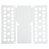 QUARKZMAN Shirt Folder Board, T-Shirt Kleiderfalter Faltbrett Faltbarer Kunststoff T-Shirt Organizer für Kleiderschrank Schublade Einfache Kleidungsaufbewahrung (Weiß, 18,9 x 15,7 Zoll)