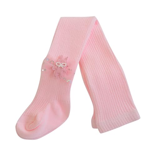 Beessbest Toddler Little Girls Cotton Tights Footed Thick Winter Cable Knit Legging Bows Pantyhose Stocking Full Length Pants